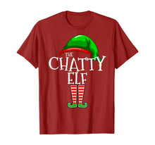 Load image into Gallery viewer, The Chatty Elf Group Matching Family Christmas Gift Funny T-Shirt
