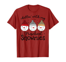 Load image into Gallery viewer, Funny shirts V-neck Tank top Hoodie sweatshirt usa uk au ca gifts for Chillin&#39; With My Preschool Snowmies Christmas Teacher Gifts T-Shirt 1139224
