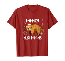 Load image into Gallery viewer, Funny shirts V-neck Tank top Hoodie sweatshirt usa uk au ca gifts for Merry Slothmas Funny Sloth Christmas Outfit For Sloth Lovers T-Shirt 357796
