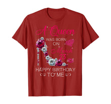 Load image into Gallery viewer, Womens Gifts A Queen Was Born On March 23rd Birthday T-Shirt-2265140
