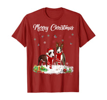 Load image into Gallery viewer, Funny shirts V-neck Tank top Hoodie sweatshirt usa uk au ca gifts for Merry Christmas Santa Bull Terrier Dog Gift Xmas T-Shirt 680581
