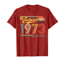 Load image into Gallery viewer, 47 Years Old Gift Vintage 1973 Limited Edition 47th Birthday TShirt402610
