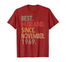 Load image into Gallery viewer, Mens 50th Wedding Anniversary Gifts Husband Since November 1969 T-Shirt
