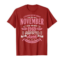 Load image into Gallery viewer, Funny shirts V-neck Tank top Hoodie sweatshirt usa uk au ca gifts for Legends Were Born In November 1969 50th Birthday Gift T-Shirt 217998
