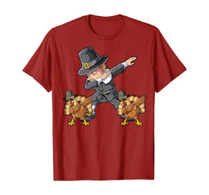 Funny shirts V-neck Tank top Hoodie sweatshirt usa uk au ca gifts for Dabbing Pilgrim Turkey Thanksgiving Day Gifts Boys Kids Dab T-Shirt 51737