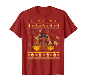 Ugly Turkey Thanksgiving Costume Turkey Is My Favorite Food T-Shirt