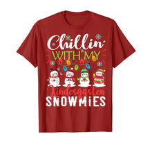 Load image into Gallery viewer, Funny shirts V-neck Tank top Hoodie sweatshirt usa uk au ca gifts for Chillin With My Kindergarten Snowmies Teacher Christmas Gift T-Shirt 211036
