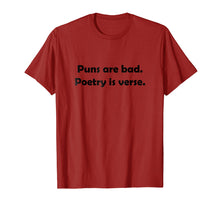 Load image into Gallery viewer, Funny shirts V-neck Tank top Hoodie sweatshirt usa uk au ca gifts for Puns Are Bad, Poetry Is Verse Funny Wordplay T-Shirt 3233779

