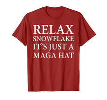 Load image into Gallery viewer, Funny shirts V-neck Tank top Hoodie sweatshirt usa uk au ca gifts for Trump 2020 Shirt Relax It&#39;s Just A MAGA Hat T-Shirt 2024700
