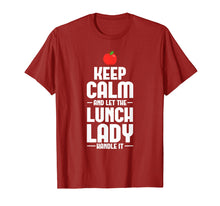 Load image into Gallery viewer, Funny shirts V-neck Tank top Hoodie sweatshirt usa uk au ca gifts for Keep Calm And Let The Lunch Lady Handle It T-shirt 2854236
