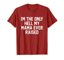 Load image into Gallery viewer, Funny shirts V-neck Tank top Hoodie sweatshirt usa uk au ca gifts for I&#39;m The Only Hell My Mama Ever Raised Shirt 2710718
