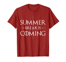 Load image into Gallery viewer, Summer Break is Coming Funny Shirts for Teachers &amp; Students
