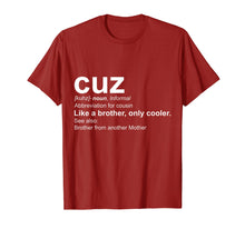 Load image into Gallery viewer, Mens Cousin Cuz Definition - Gift For Cousin Shirt
