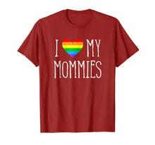 Load image into Gallery viewer, Funny shirts V-neck Tank top Hoodie sweatshirt usa uk au ca gifts for I Love My Mommies Two Moms Pride LGBT TShirt 20449
