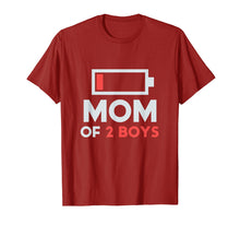 Load image into Gallery viewer, Mom of 2 Boys Shirt Gift from Son Mothers Day Birthday Women
