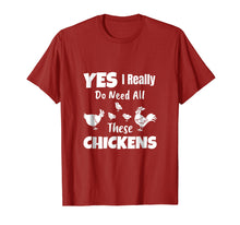 Load image into Gallery viewer, Funny shirts V-neck Tank top Hoodie sweatshirt usa uk au ca gifts for Yes I Really Do Need All These Chickens Shirt Funny Farmers 1538444
