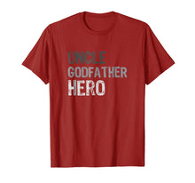 Load image into Gallery viewer, Funny shirts V-neck Tank top Hoodie sweatshirt usa uk au ca gifts for Uncle Godfather Hero T-Shirt 1721824
