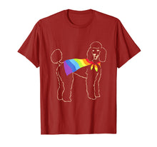 Load image into Gallery viewer, Funny shirts V-neck Tank top Hoodie sweatshirt usa uk au ca gifts for Vintage Gay Pride Flag Poodle T-Shirt - LGBT Pride T-Shirt 1469186
