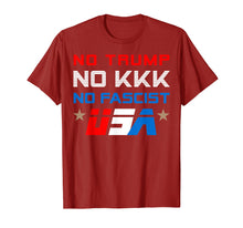 Load image into Gallery viewer, Funny shirts V-neck Tank top Hoodie sweatshirt usa uk au ca gifts for No Trump No KKK No Fascist USA T-Shirt 2709674
