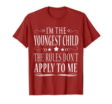 Load image into Gallery viewer, Funny shirts V-neck Tank top Hoodie sweatshirt usa uk au ca gifts for I&#39;M THE YOUNGEST CHILD THE RULES DON&#39;T APPLY TO ME SHIRT 816542
