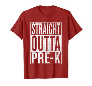 Straight Outta Pre-K | Pre-K Grad Tee Graduation Gift Shirt