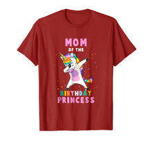 Load image into Gallery viewer, Proud Mom Of A Birthday Unicorn Dab Girl T-Shirt
