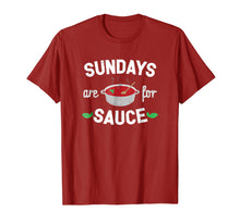 Load image into Gallery viewer, Funny shirts V-neck Tank top Hoodie sweatshirt usa uk au ca gifts for Funny Italian Pride Shirt : Sunday Sauce Italian Food TShirt 2495313
