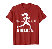 Load image into Gallery viewer, Funny shirts V-neck Tank top Hoodie sweatshirt usa uk au ca gifts for Who Runs The World... Girls Funny Shirt For Runner 3449928

