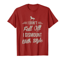 Load image into Gallery viewer, Funny shirts V-neck Tank top Hoodie sweatshirt usa uk au ca gifts for I Don&#39;t Fall Off I Dismount With Style Funny Horse T Shirt 1778028
