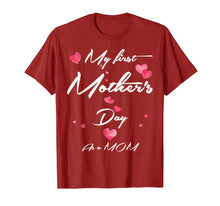 Load image into Gallery viewer, Funny shirts V-neck Tank top Hoodie sweatshirt usa uk au ca gifts for New Moms My First Mother&#39;s Day Gift T-Shirt for Women 1st 1939199
