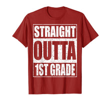 Load image into Gallery viewer, Straight Outta 1st Grade T-Shirt Funny 2019 Graduation Shirt
