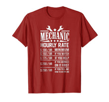 Load image into Gallery viewer, Funny Auto Mechanic Hourly Rate - Best Gift Idea T-Shirt
