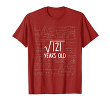 Load image into Gallery viewer, Square Root of 121: 11th Birthday 11 Years Old T-Shirt
