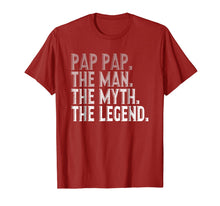 Load image into Gallery viewer, Pap Pap The Man The Myth The Legend Shirt Fathers Day Gifts 276352
