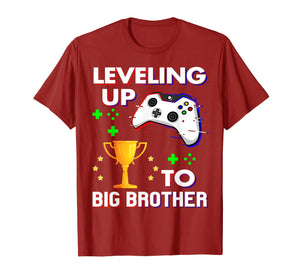Promoted To Big Brother 2019 Shirt Leveling up to Big Bro