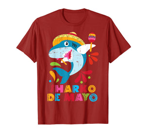 Funny shirts V-neck Tank top Hoodie sweatshirt usa uk au ca gifts for Funny Cinco De Mayo Mexican Shark Lover Maracas Fiesta Boys T-Shirt 2415867