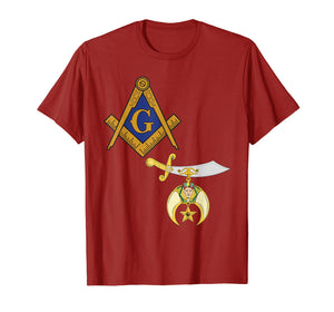 Funny shirts V-neck Tank top Hoodie sweatshirt usa uk au ca gifts for Mens Mason Shriner Split T Shirt Masonic Shrine Tee Blue Noble 2447729