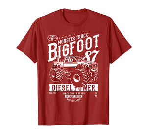 Funny shirts V-neck Tank top Hoodie sweatshirt usa uk au ca gifts for Monster truck Bigfoot T-shirt Vintage Graphic Design Shirt 1951042