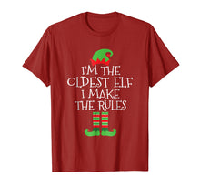 Load image into Gallery viewer, Funny shirts V-neck Tank top Hoodie sweatshirt usa uk au ca gifts for I&#39;m The Oldest Elf I Make The Rules T Shirt 1506413
