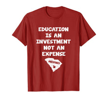 Load image into Gallery viewer, Red For Ed South Carolina Education Teachers T-Shirt Gifts
