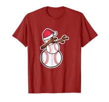 Load image into Gallery viewer, Funny shirts V-neck Tank top Hoodie sweatshirt usa uk au ca gifts for Dabbing Snowman Baseball T-Shirt Christmas Pajama Shirt 1847659
