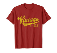 Load image into Gallery viewer, Funny shirts V-neck Tank top Hoodie sweatshirt usa uk au ca gifts for Vintage Est 1973 T-Shirt 46 yrs old B-day 46th Birthday Gift 3051248
