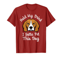 Load image into Gallery viewer, Funny shirts V-neck Tank top Hoodie sweatshirt usa uk au ca gifts for Hold My Drink I Gotta Pet This Dog Funny Dog Lover Shirt 2053970
