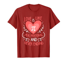 Load image into Gallery viewer, Funny shirts V-neck Tank top Hoodie sweatshirt usa uk au ca gifts for Love Is Like Pi Never Ending Funny Math Lover T-Shirt Gift 2354985
