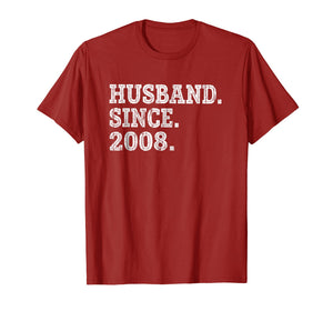 Funny shirts V-neck Tank top Hoodie sweatshirt usa uk au ca gifts for 11th Wedding Anniversary Gifts - Husband Since 2008 Shirt 1810864