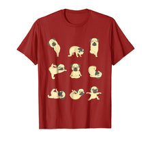 Load image into Gallery viewer, Funny shirts V-neck Tank top Hoodie sweatshirt usa uk au ca gifts for Funny Pug Yoga Positions T-Shirt 999877
