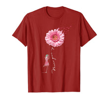 Load image into Gallery viewer, Never give up t-shirt Breast Cancer daisy flower woman T-Shirt 165553
