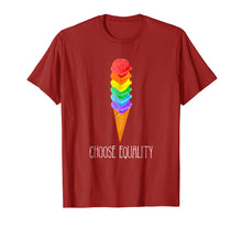Load image into Gallery viewer, Funny shirts V-neck Tank top Hoodie sweatshirt usa uk au ca gifts for Choose Equality Ice Cream LGBT Lesbian Gay Pride TShirt 2834853
