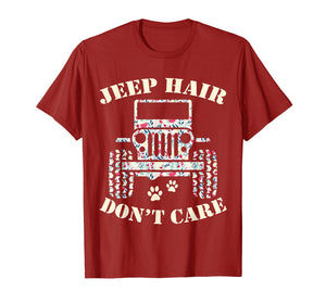 Funny shirts V-neck Tank top Hoodie sweatshirt usa uk au ca gifts for Funny Jeep-Hair Don't Care Cute Shirt Drive Jeeps-Lover Dog 2046414