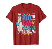 Load image into Gallery viewer, Funny shirts V-neck Tank top Hoodie sweatshirt usa uk au ca gifts for 100 Days Of School No Probllama Funny Llama Tshirt 2044575

